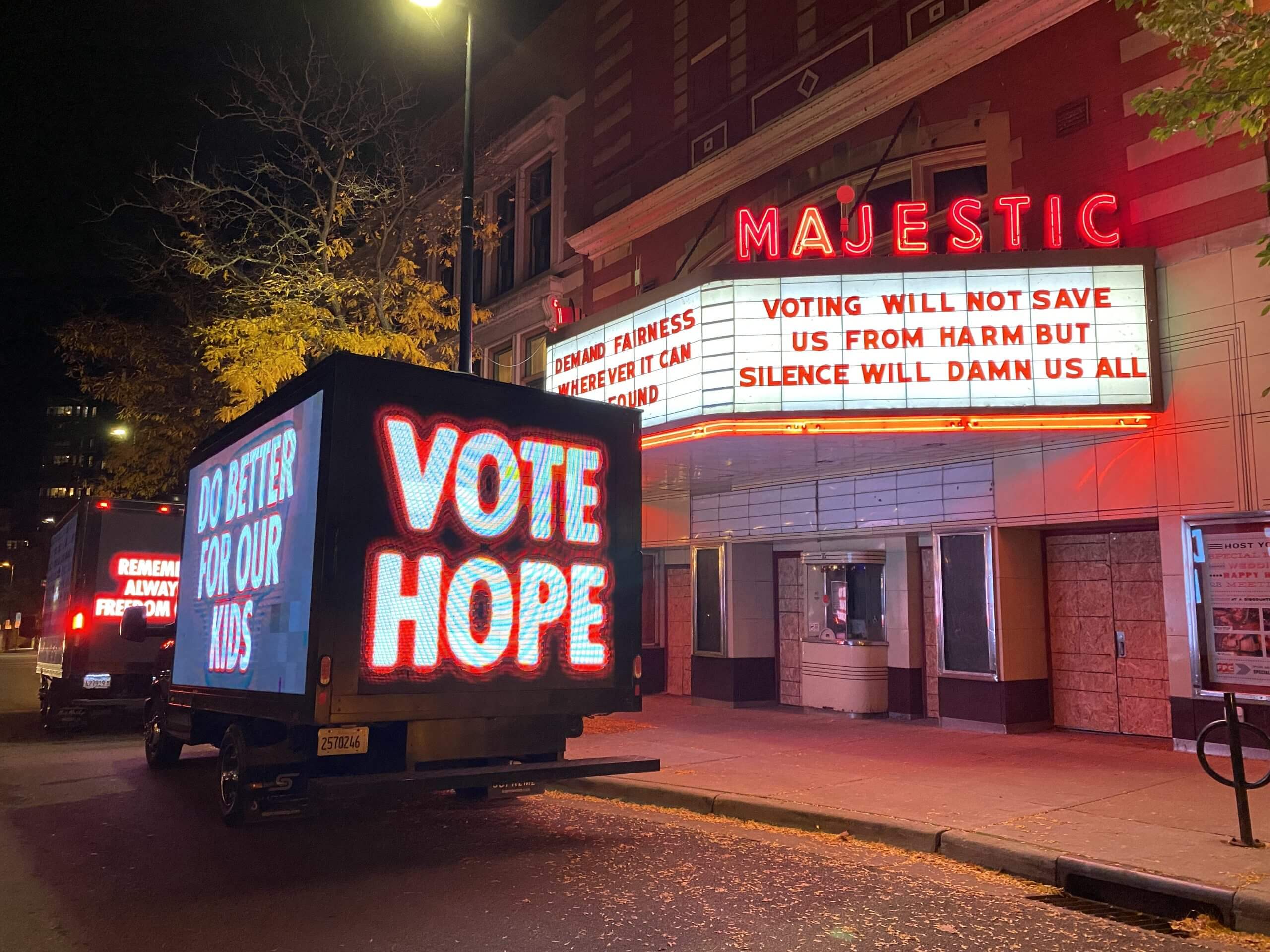 Vote Your Future: Jenny Holzer and Chicago Students - Blender Workspace